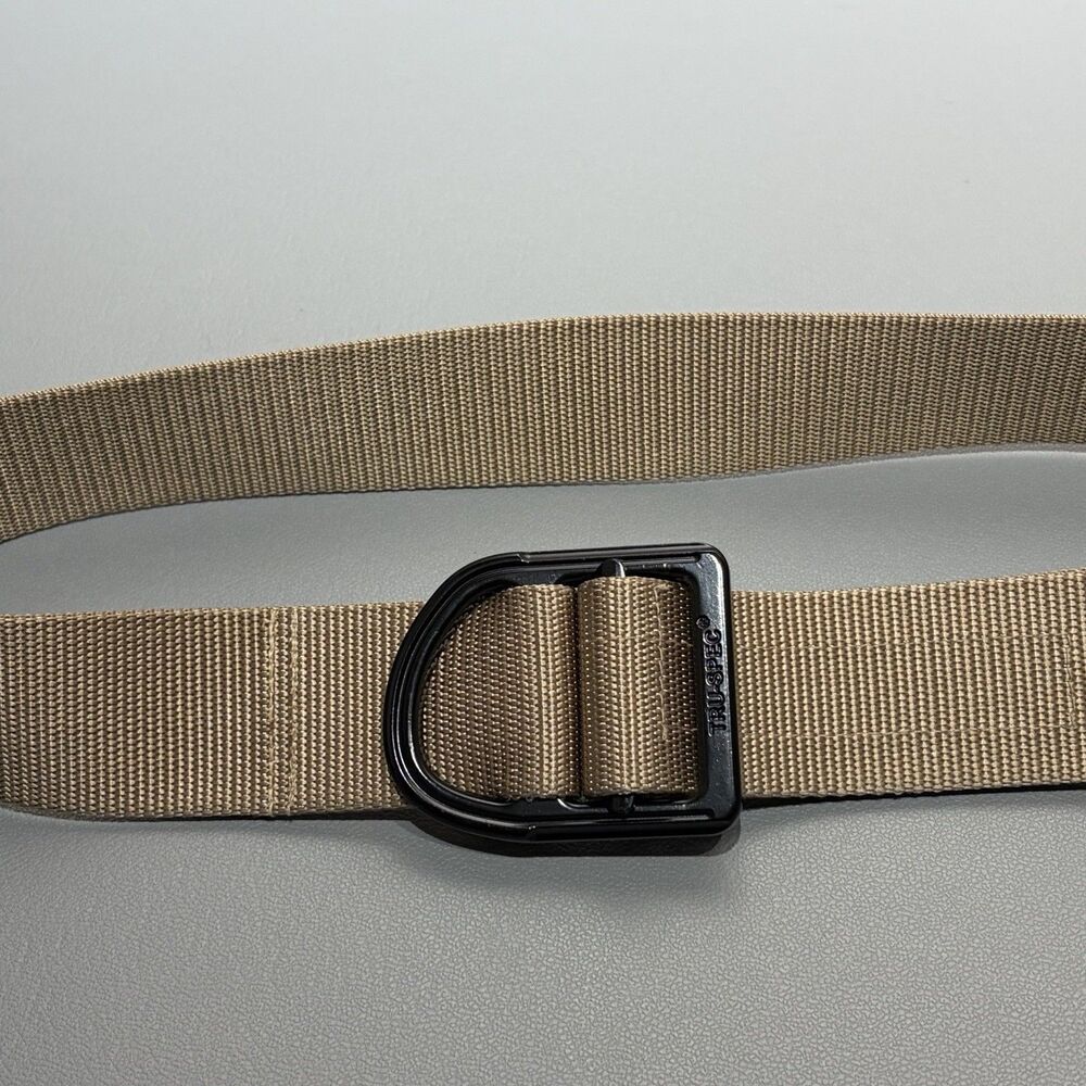 Tru-Spec Tactical Web Belt Size Small 1.75” Nylon Fits 28”-31” Waist Tan Buckle